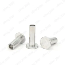 Aluminum Thin Flat Head Semi Tubular Rivets M2 M2.5 M3 M4 M5 M6