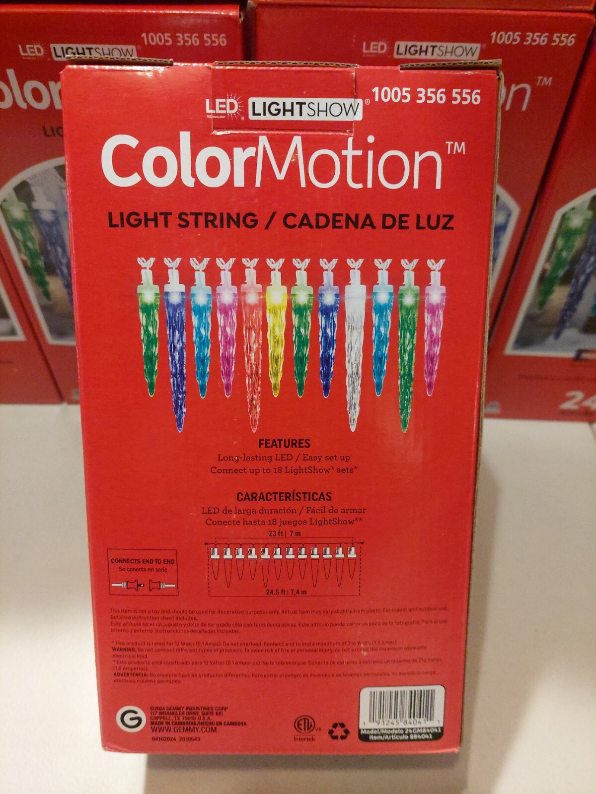 Gemmy ColorMotion LED Christmas 24pcs Color Changing Holiday Patio Gazebo Lights