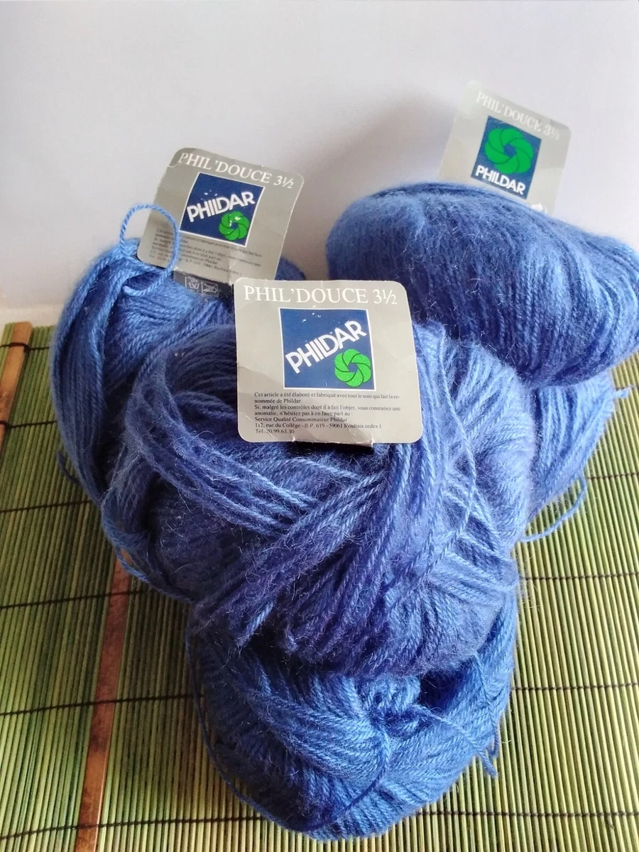 Lot De 2 Pelotes De Laine Maxi Mohair Phildar, Couleur Orge - Jamais Utilisées