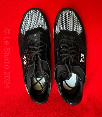 Y-3 'ZX' Adidas Black & White Sneakers, US Women's 9/ US Y-3 'ZX' Adidas Black & White Sneakers, US Women's 9/ US