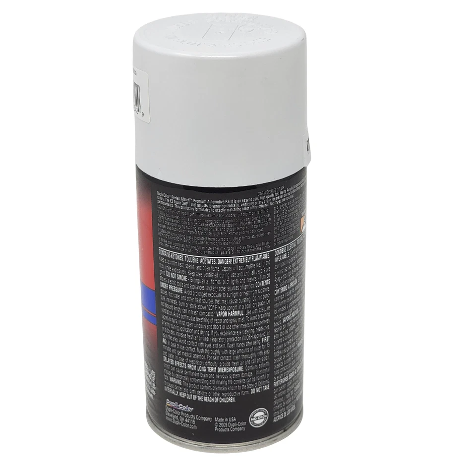 Dupli-Color BHY1811 Hyundai Code NW Nordic White Aerosol Spray Paint 8 oz Foto 3 de 4