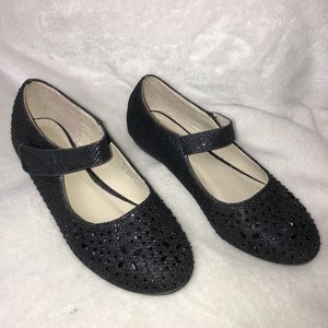 girls black sparkle shoes