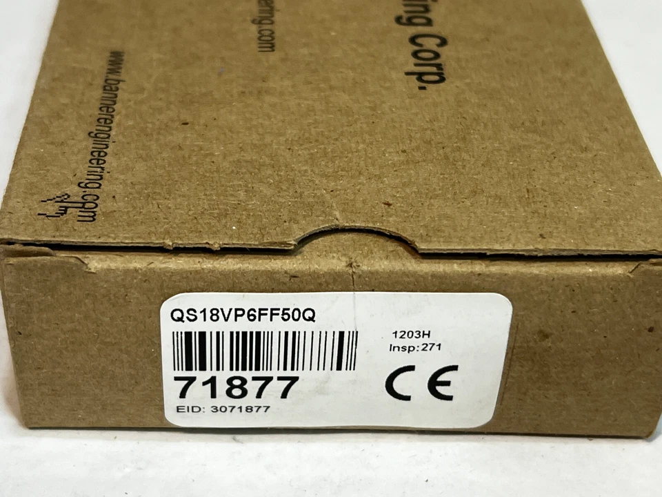 BANNER ENGINEERING QS18VP6FF50Q (71877) QS18 Series Photoelectric Sensor - Image 3 of 4