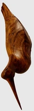 NORMAN P. #91427 DUCK BIRD WALNUT WOOD HAND CRAFTED 18"LONG ×6"H 5.5" W SIGNED 