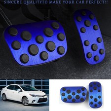 Cubierta de pedal acelerador de pedal de freno azul para Toyota Corolla 2020-2024 2 piezas