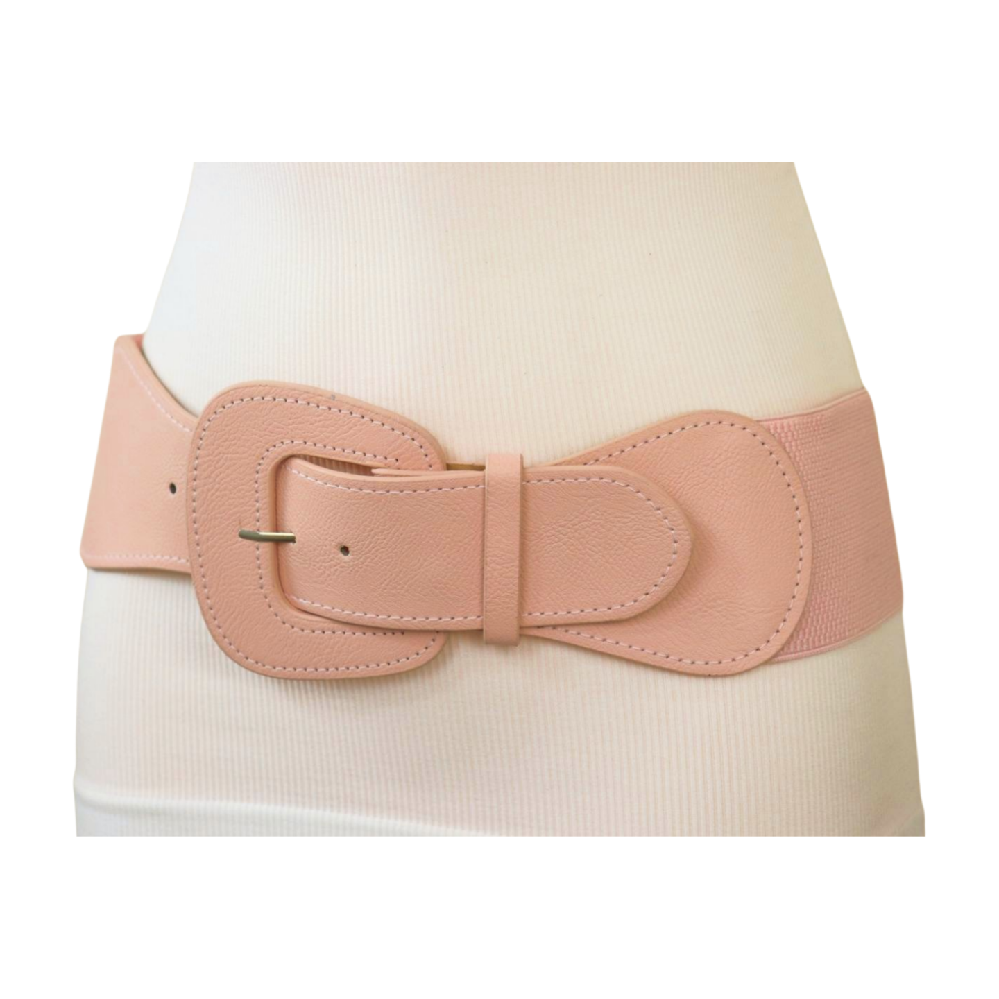 Babyhug Free Size Belt with Square Buckle - Pink main image 1