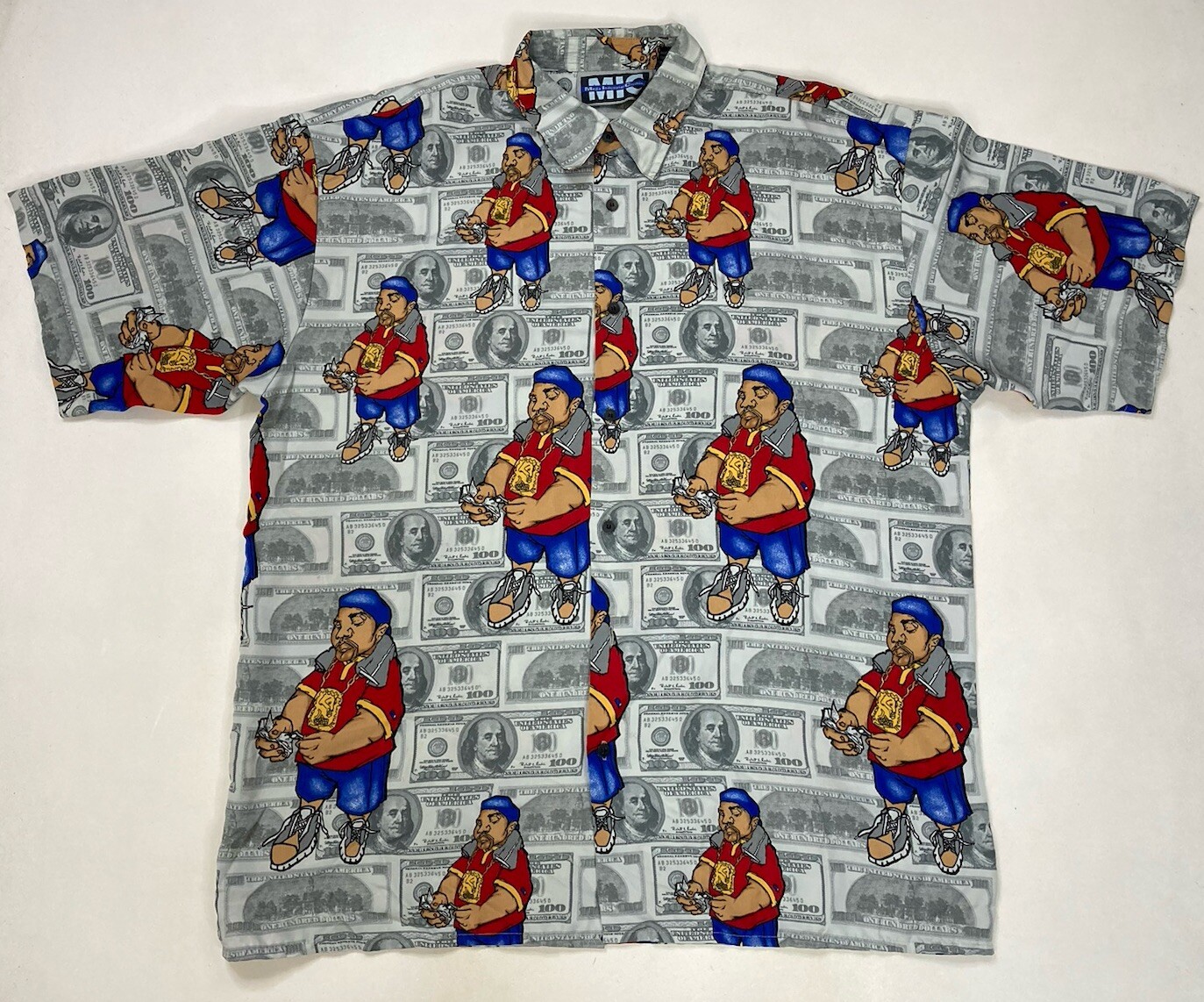VINTAGE Mega Industrial Clothing MIC Money Rap Shirt … - Gem