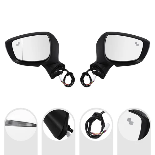 Mirrors for 2015-2016 MAZDA CX-5 w/Turn Signal BSM Manual Fold 9-Pins Left+Right
