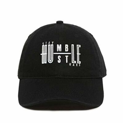 Stay Humble Hustle Hard Baseball Cap Embroidered Cotton Adjustable Dad Hat