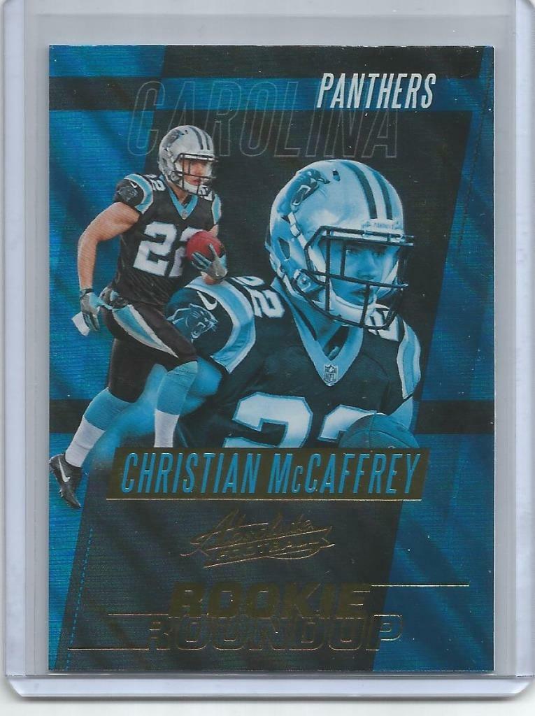 CHRISTIAN McCAFFREY 2017 Absolute Rookie Roundup Rookie Card# 34. PANTHERS!