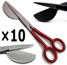 10 Pcs Duckbill Red Scissors 6" Carpet Nipping Working End 2" Tools