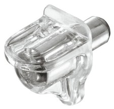 12 x Clear Glass or Wood Shelf Support Brackets 3mm Hole Shelves