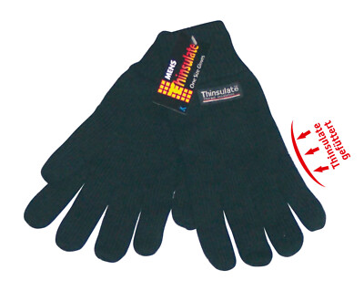 Thinsulate Herren Handschuhe Fingerhandschuhe Winter Strickhandschuhe gefüttert