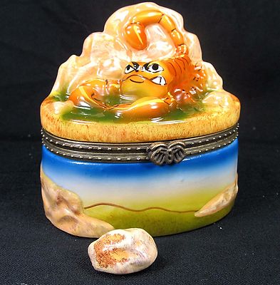 Scorpion Desert Wildlife Ceramic Trinket Box