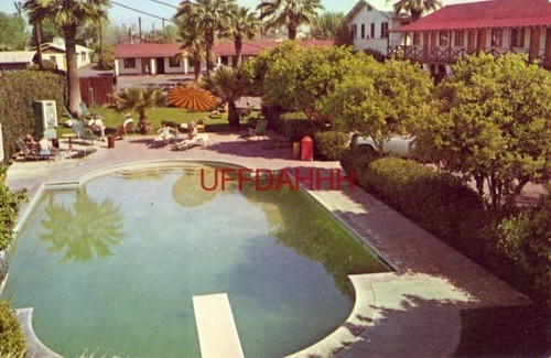 EL RANCHO MOTOR HOTEL - US 80 - PHOENIX, AZ. view of pool