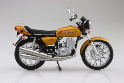 AOSHIMA 1:12 Diecast Kawasaki 750SS MACH Euro ver.Candy Gold