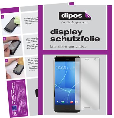 6x Schutzfolie für HTC U11 Life klar Displayschutzfolie Folie Display Schutz