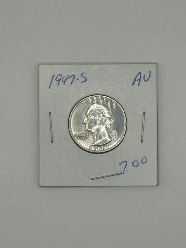 1947-S Washington Silver Quarter | AU Condition | 90% Silver