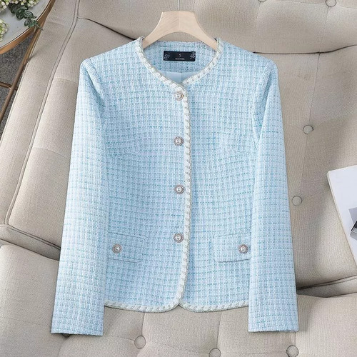 Veste tweed bleue Caldene Southwold Maids 26 pouces. Neuf avec
