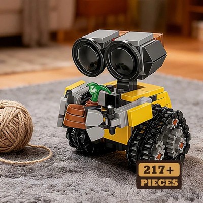 Mini WALL-E Robot MOC Building Blocks Bricks Movie Action Figure Kids Toy Gift