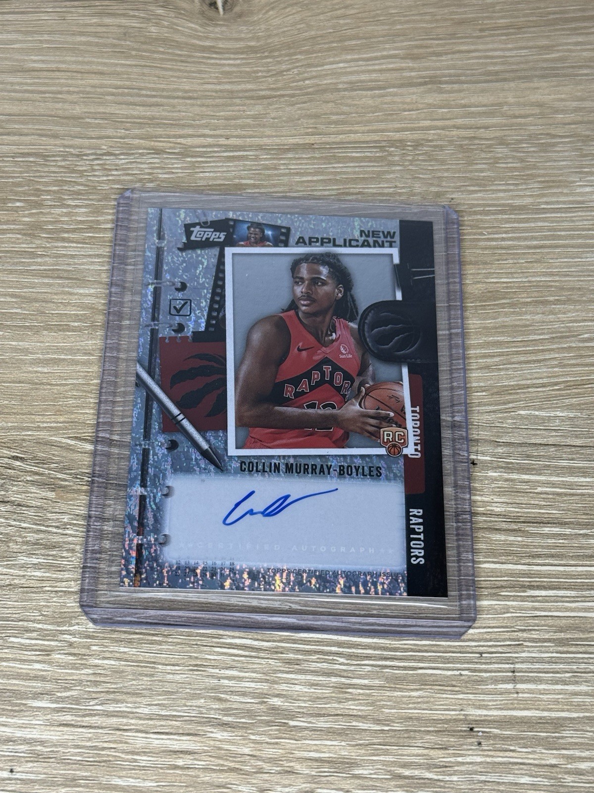 2025-2026 Topps New Applicant Collin Murray-Boyles GN-9 Rookie Auto Raptors ✍️