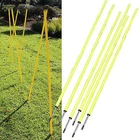 6 Agility Poles Portable Outdoor Training Markers Obstacle football soccer coach