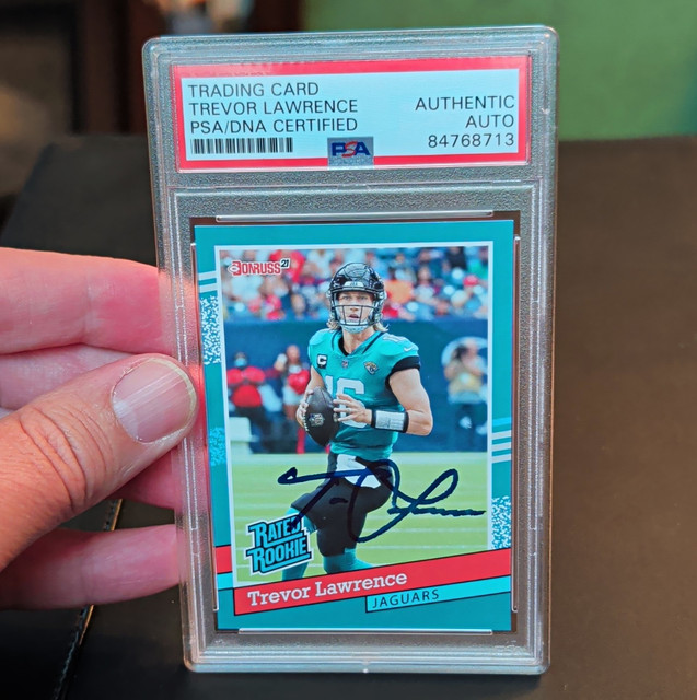 Panini 2021 Authentic Auto Rated Rookie Retro Trevor Lawrence Jaguars 1/2231