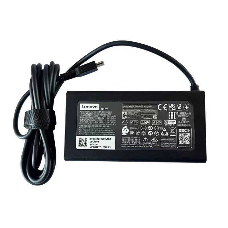 Genuine 100W USB-C Type-C Adapter for Lenovo IdeaPad 5 Pro 16 ADL100YLC3A NEW - Image 2 of 4
