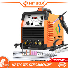 HITBOX Aluminium AC/DC TIG Welder Digital 220V Pulse HF TIG MMA Welding Machine