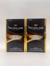 2x TROJAN NATURALAMB LUXURY CONDOMS SKIN-TO-SKIN 10ct EACH EXP 6/26 NIB MR 859