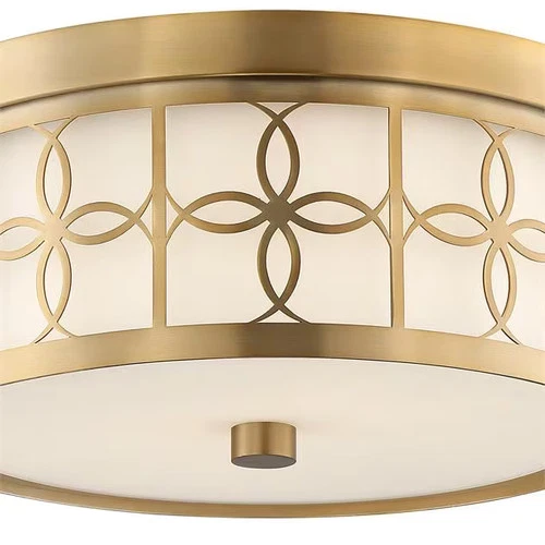 Anniversary 2-Light 14" Ceiling Light in Vibrant Gold - Picture 4 of 5