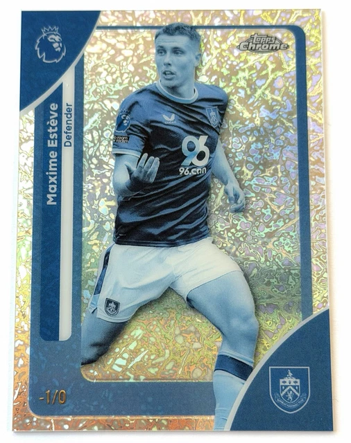 2025-26 Topps Chrome PL FrozenFractor -1/0 SSP Maxime Esteve Burnley