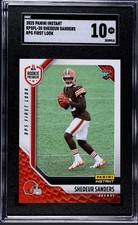 Shedeur Sanders 2025 Panini Instant RPS First Look Rookie Card SGC 10 Gem Browns