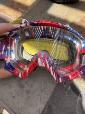 Oakley Motocross Googles Red White Blue Frame...