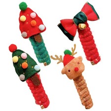 2xChristmas Hair Ties Spiral Festival Elastic Scrunchies Holiday Ponytail Holder