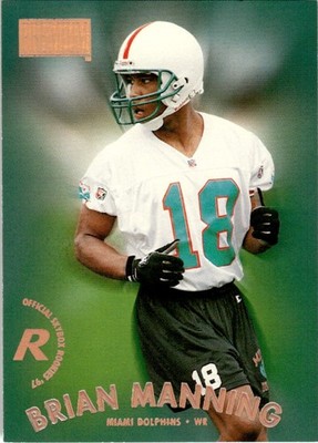 Brian Manning RC 1997 SkyBox Premium #235 Miami Dolphins 31025 Football Card