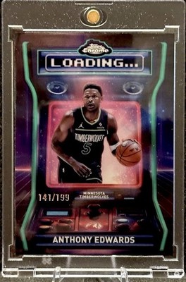 Anthony Edwards 2025-26 Topps Chrome Loading Aqua #LD-3 /199