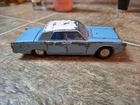 Dinky Toys vintage light blue Lincoln Continental diecast car