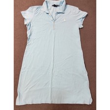Ralph Lauren Sport Dress Women's XL Short Sleeve Light Blue Shirt Cotton