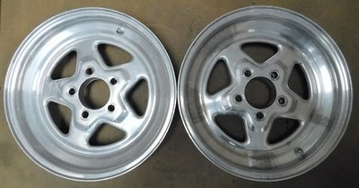 Weld Racing Prostar 15 X 3 1/2'', 5 On 4 1/2'', 1 1/2''B/S, Polished, Stems, PAIR