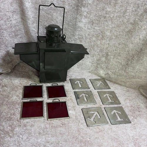 German Army Paraffin Kerosene Signal Lamp Lantern Military Collectible WW2 VTG