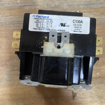 PACKARD C130A MAGNETIC CONTACTOR 24V COIL
