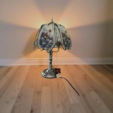 ✨VINTAGE✨OK Lighting Floral Touch Lamp 23 Inches in height 3 Light Settings