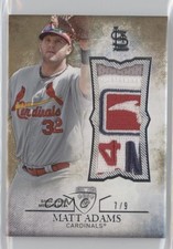 2015 Topps Triple Threads Unity Single Jumbo Relics Gold 7/9 Matt Adams 0t2