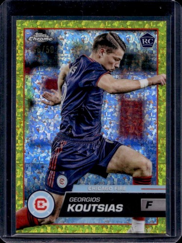 2023 Topps Chrome MLS Georgios Koutsias RC Gold Mini Diamond Refractor #46/50