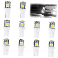 10PCS 194 LED Bulbs, 5SMD 5050 Chips License Plate Light Bulb White 10 PCS