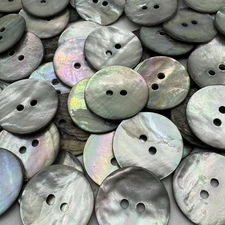 Smoke Rainbow/Iridescent MOP/Mother Of Pearl Shell Button 19mm 3/4" 2hole