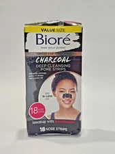 Biore Charcoal Deep Cleansing Pore Blackhead Nose Strips 18S Damage Box Special