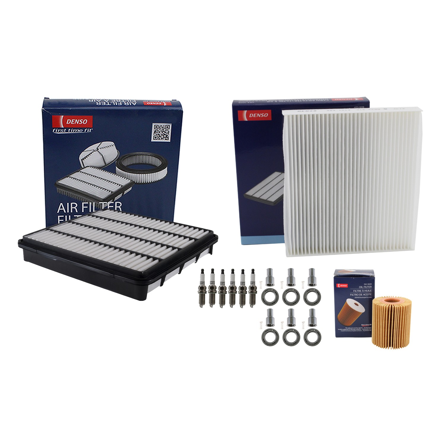 Denso Tune Up Kit 6 Spark Plugs  Boots Kit for Toyota Tundra SR 4.0L V6 1GR-FE