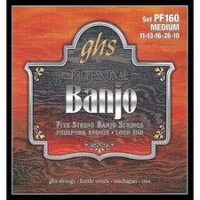 GHS Phosphor Bronze 5String Banjo Strings Medium